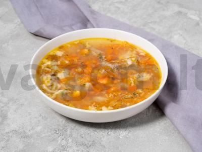 Aromatingas kukurūzų sriuba pagrindine nuotrauka