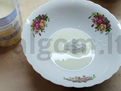 Avižiniai sausainiai keptuvėje Žingsnis 1