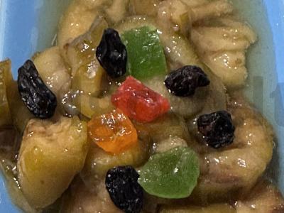 Naudingas feijoa džemas su cukatais ir razinom pagrindine nuotrauka