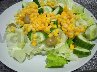 Lengvas salotas su kvapnia vištiena Žingsnis 3