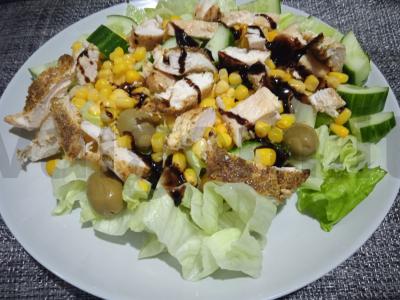 Lengvas salotas su kvapnia vištiena Žingsnis 6