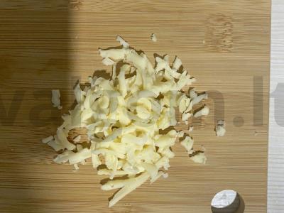 Grietinėlės makaronai su krevetėmis ir alyvuogėmis Žingsnis 3