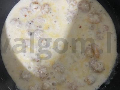 Grietinėlės makaronai su krevetėmis ir alyvuogėmis Žingsnis 9