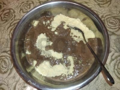 Pyragas su žemės riešutais „Bulvė“ Žingsnis 3