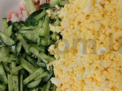 Puikus salotas su jūros kopūstais ir kukurūzais Žingsnis 3