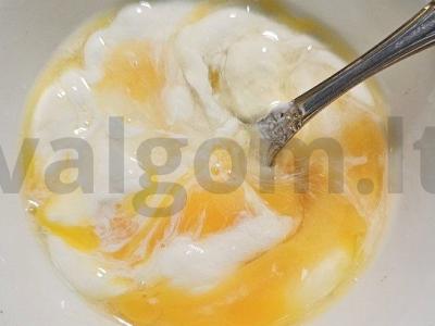 Spagečiai su kepta upėtakiu ir žaliąja pupelių Žingsnis 3