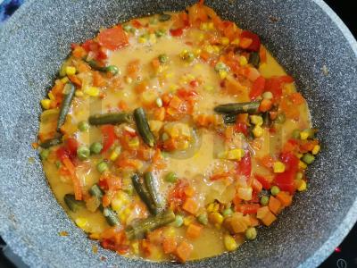 Daržovių omletas Žingsnis 3