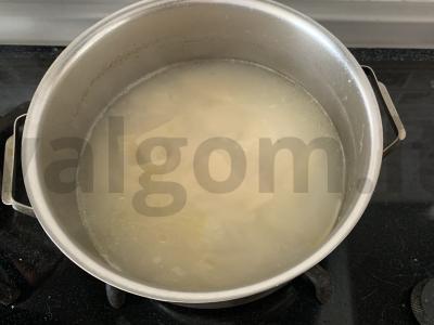 Bešalčio makaronai su vištiena pietums Žingsnis 5