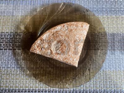 Tortilija su šašliku, sūriu ir agurku Žingsnis 6