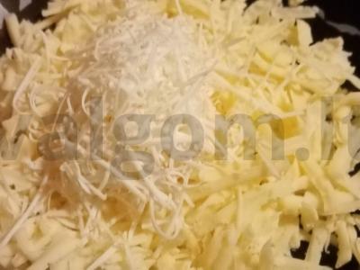 Pica „Namų“ su dviem sūrio rūšimis Žingsnis 8