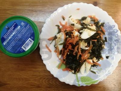 Jūros kopūstų salotos „Lengvumas“ Žingsnis 7