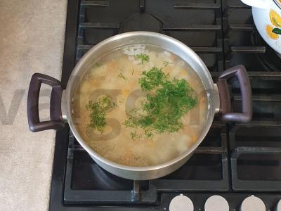 Daržovių sriuba su vištiena ir lauro lapu Žingsnis 6