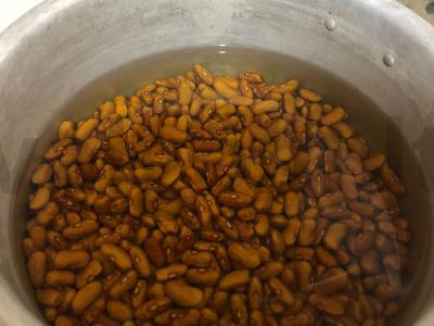 Lobio su raudonaisiais pupelėmis Žingsnis 1