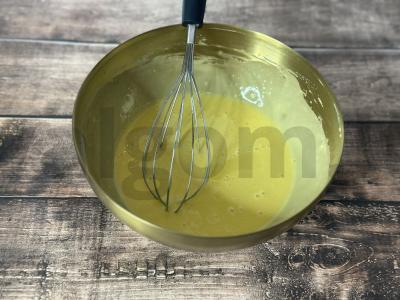 Mini blynai su ištirpintu baltu šokoladu Žingsnis 2