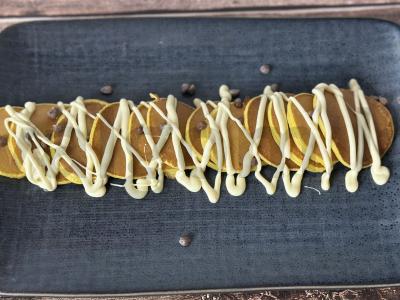 Mini blynai su ištirpintu baltu šokoladu Žingsnis 4