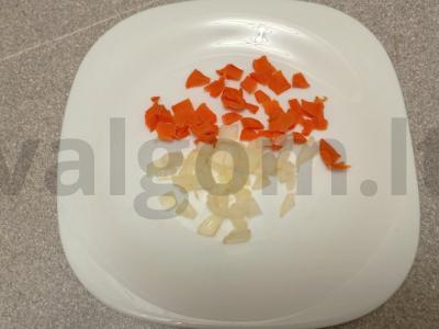 Sriuba su sūrio kukuliais Žingsnis 2