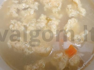 Sriuba su sūrio kukuliais Žingsnis 8