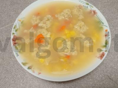 Sriuba su sūrio kukuliais Žingsnis 9