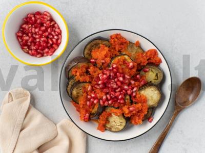 Baklažanai su granatais Žingsnis 6