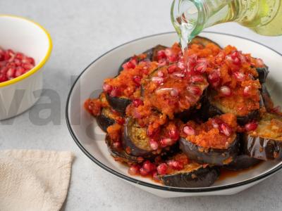 Baklažanai su granatais Žingsnis 7