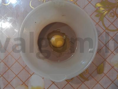 Avižų blynas su avietėmis šokoladiniame avižų piene Žingsnis 1