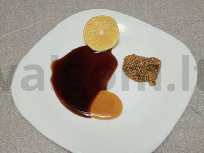 Salotos su kiviu, mocarela ir grūdėtos garstyčių padažu Žingsnis 6