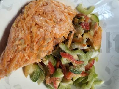 Kepti vištienos blauzdeliai su daržovėmis Žingsnis 4