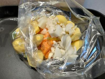 Kepti vištienos blauzdeliai su daržovėmis Žingsnis 5