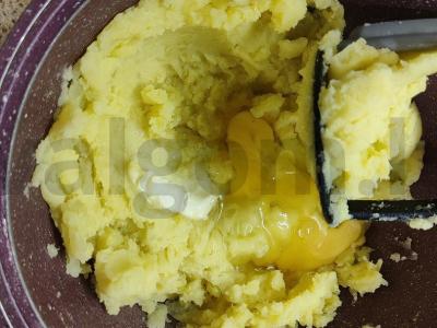 Bulvių apkepas su grybais ir mėsos faršu Žingsnis 7