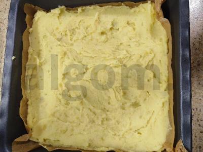 Bulvių apkepas su grybais ir mėsos faršu Žingsnis 9