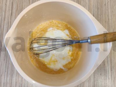 Obuolių blynai su pienu ir kefyru Žingsnis 5