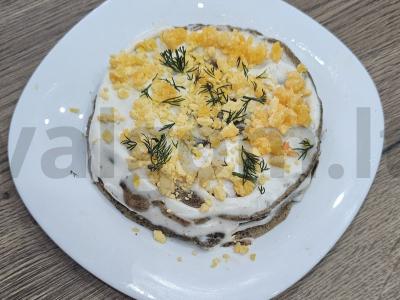 Kiaulienos kepenų užkandžių tortas Žingsnis 11