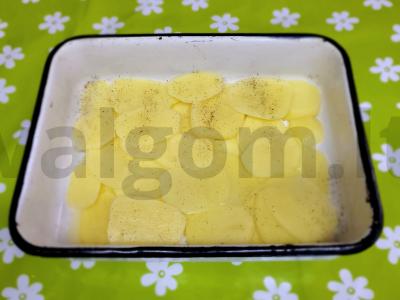 Sultinga jautiena su bulvėmis po sūrio apvalkalu Žingsnis 3