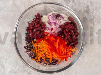 Salotos su pupelėmis ir kopūstais Žingsnis 9