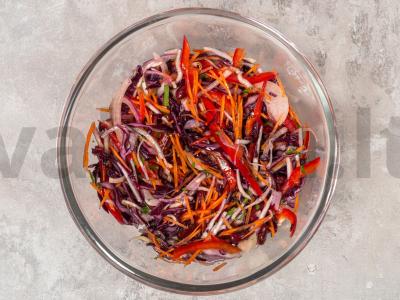 Salotos su pupelėmis ir kopūstais Žingsnis 11