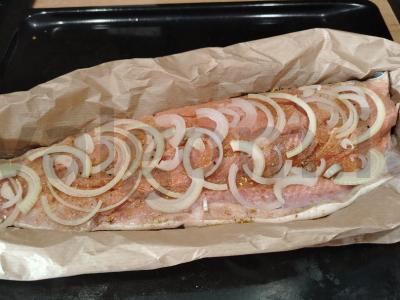 Kepta lašiša su geltonais pomidoru Žingsnis 4