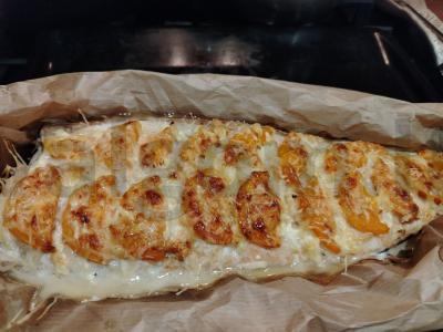 Kepta lašiša su geltonais pomidoru Žingsnis 7