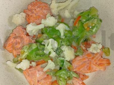 Basmati ryžiai, troškinti su daržovėmis ir kotletais Žingsnis 1