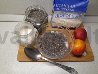 Varškė su chia sėklomis ir kokosu Žingsnis 2