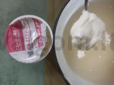 Vafliai su rauginiu ir bulvių sultiniu Žingsnis 2