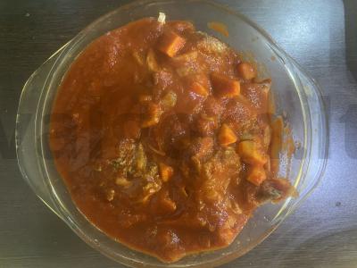 Troškintos jautienos šonkauliai pomidorų padaže Žingsnis 7