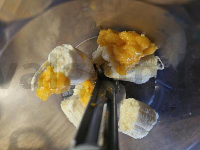 Bananų tartas su citrinos kurdu ir merenga Žingsnis 7