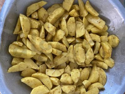 Kepta bulvė su prieskoniais Žingsnis 4