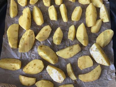 Kepta bulvė su prieskoniais Žingsnis 5