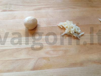 Farfalle makaronai su bekonu ir sūriu Žingsnis 7