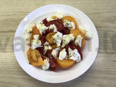 Pomidorų salotas su mocarela Žingsnis 5