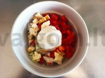 Salotas „Vakarienės užkandis“ Žingsnis 3