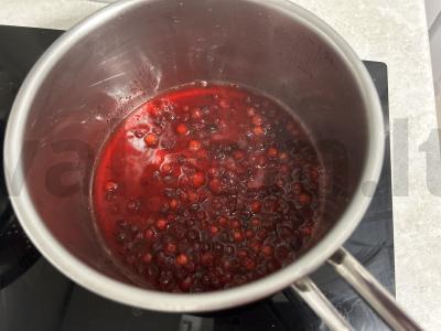 Šiltas salotas su antis krūtinėlė, apelsinais ir spanguolių padažu Žingsnis 14