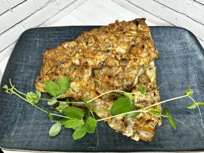 Keptas karpis po grybų kepure pagrindine nuotrauka