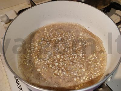 Avižinė košė su sojų pienu ir razinomis Žingsnis 2